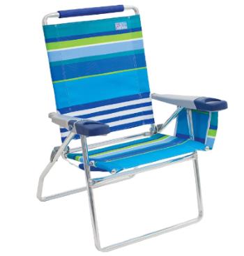 Rio Beach 17 Extended Height 4 Position Folding Beach Chair