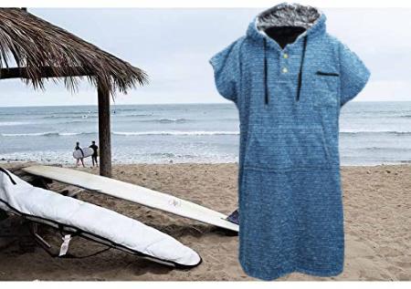 Surf Changing Poncho Blue / Adult Hooded Towel / Changing Towel