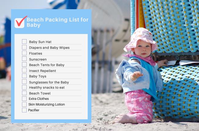 Beach Packing List for Baby and Toddlers - Printable List