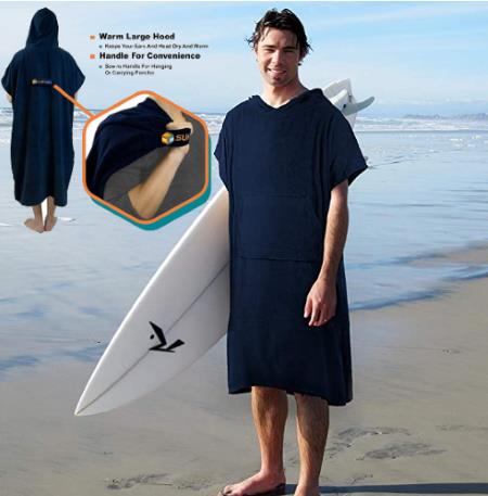 SUN CUBE Surf Poncho Changing Robe with Hood