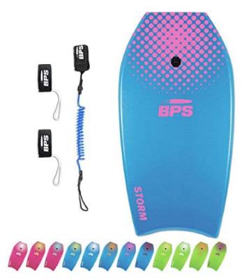 BPS Storm Bodyboard Premium Coiled Leash and Fin Tether