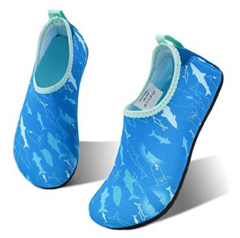 hiitave Kids Water Shoes Non-Slip Quick Dry Swim Barefoot Beach