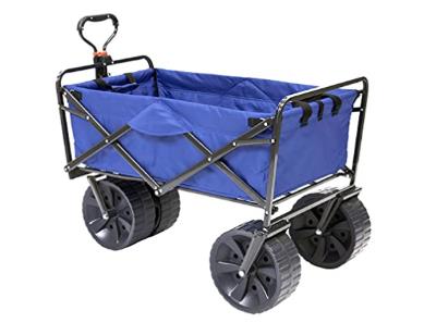 Mac Sports Heavy Duty Collapsible Folding All Terrain Utility Beach Wagon Cart