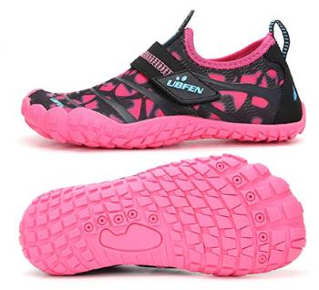 UBFEN Water Shoes for Kids Boys Girls Aqua Socks Barefoot Beach Sports